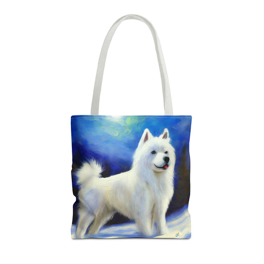 The Enchanted American Eskimo Dog Tote Bag