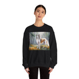 Borzoi 'Russian Wolfhound' Unisex 50/50 Crewneck Sweatshirt