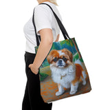 Pekingese Polyester Tote Bag (AOP)