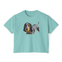 Bluetick Coonhound Women's Oversized Boxy Tee