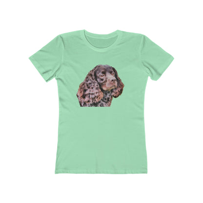 American Water Spaniel Women's Slim Fit Ringspun Cotton T-Shirt
