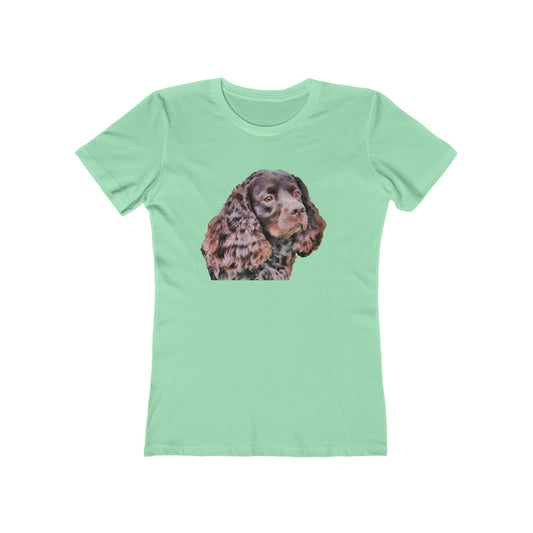 American Water Spaniel Women's Slim Fit Ringspun Cotton T-Shirt