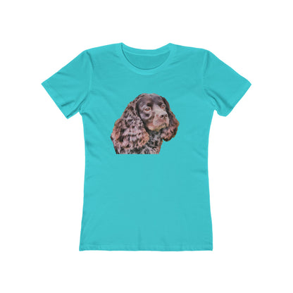 American Water Spaniel Women's Slim Fit Ringspun Cotton T-Shirt