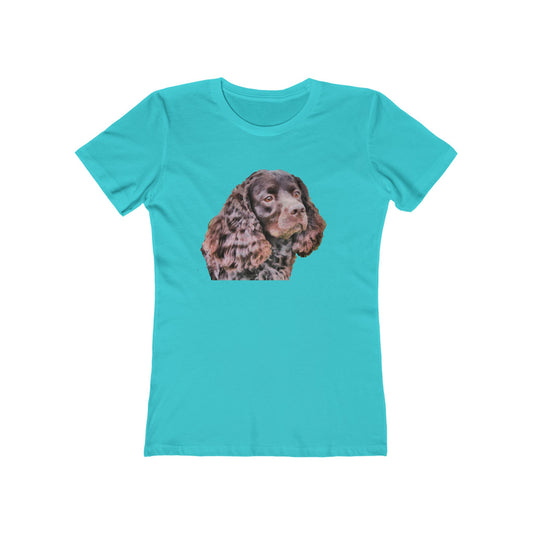 American Water Spaniel Women's Slim Fit Ringspun Cotton T-Shirt