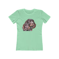 American Water Spaniel Women's Slim Fit Ringspun Cotton T-Shirt