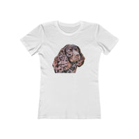 American Water Spaniel Women's Slim Fit Ringspun Cotton T-Shirt