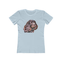 American Water Spaniel Women's Slim Fit Ringspun Cotton T-Shirt