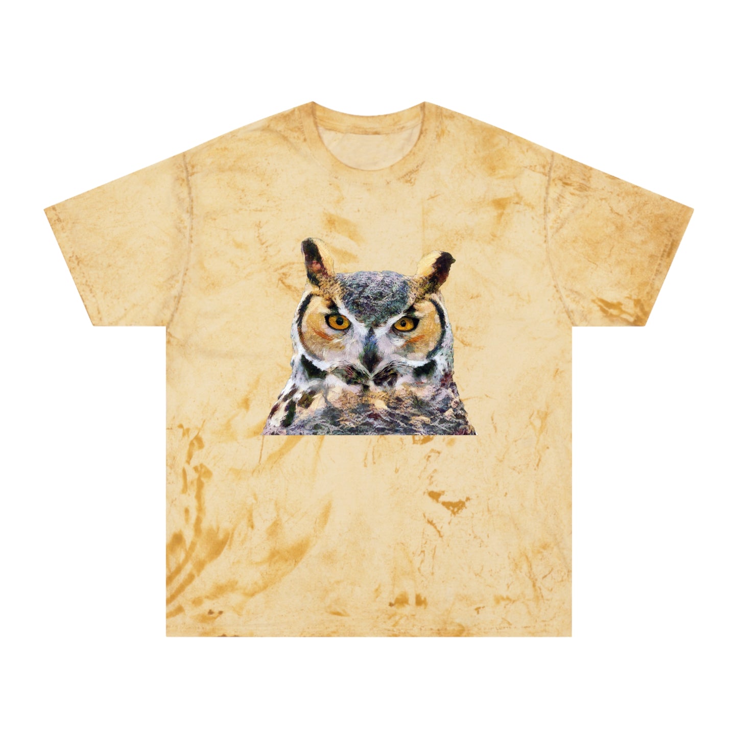 Great Horned Owl 'Hooty' Unisex Cotton Color Blast T-Shirt
