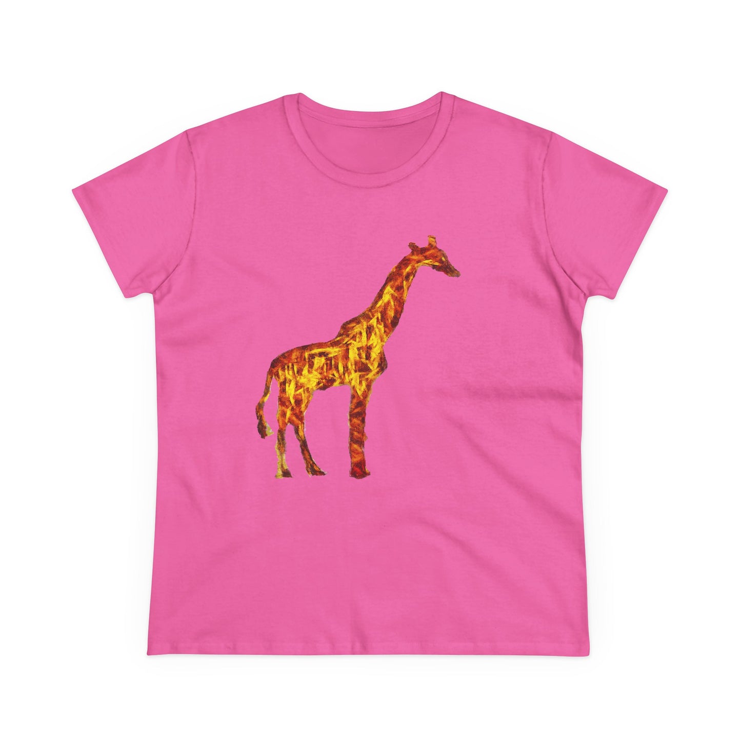 Giraffe 'Camile' Women's Midweight Cotton Tee