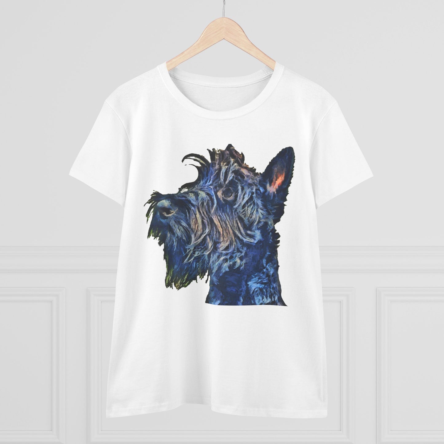 Scottish Terrier 'Scottie' Women's Midweight Cotton Tee