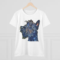 Scottish Terrier 'Scotty' Women's Midweight Cotton Tee