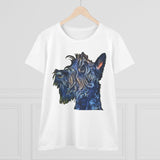 Scottish Terrier 'Scotty' Women's Midweight Cotton Tee