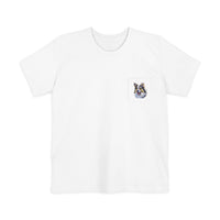 Alaskan Klee Kai Unisex Pocket Ringspun Cotton T-shirt