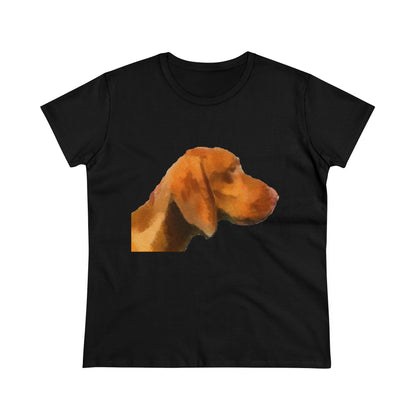Hungarian Vizsla 'Bela' Women's Midweight Cotton Tee