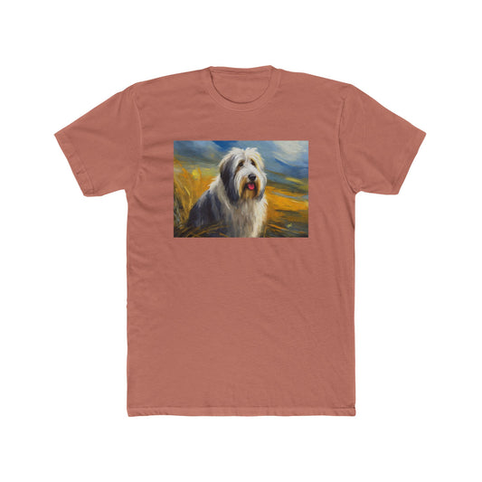Old English Sheepdog Men's Fitted Cotton Crew Tee