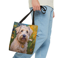 Soft Coated Wheaten Terrier Polyester Tote Bag (AOP)