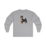 Black & Tan Shiba Inu  -  Unisex  Classic Cotton Long Sleeve Tee