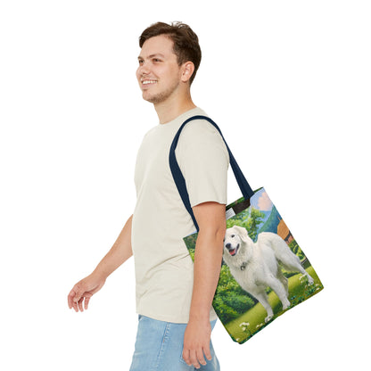 Hungarian Kuvasz Polyester Tote Bag