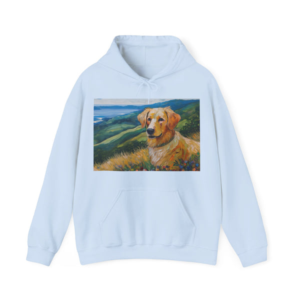Golden Retriever Artistic Painting Unisex 50/50 Hooded Sweatshirt