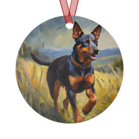 Lancashire Heeler Christmas Tree  Metal Ornaments