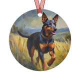 Lancashire Heeler Christmas Tree  Metal Ornaments