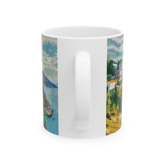Hydra (Greece) Hillside - Ceramic Mug 11oz