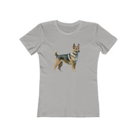 Swedish Vallhund  -  Women's Slim Fit Ringspun Cotton Tee