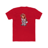 German Short-Hair Pointer 'Benny' Men's Cotton Crew Tee