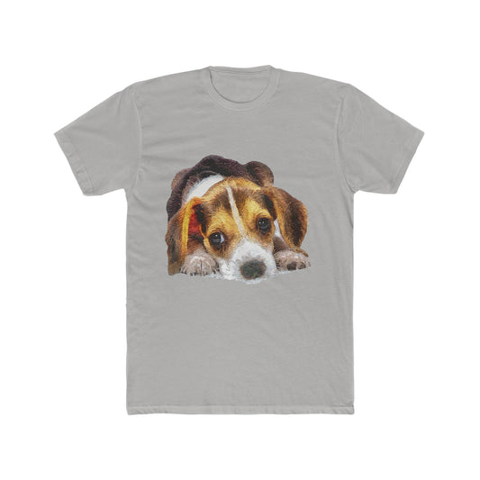 Beagle 'Daisy Mae' Men's Fitted Cotton Crew Tee
