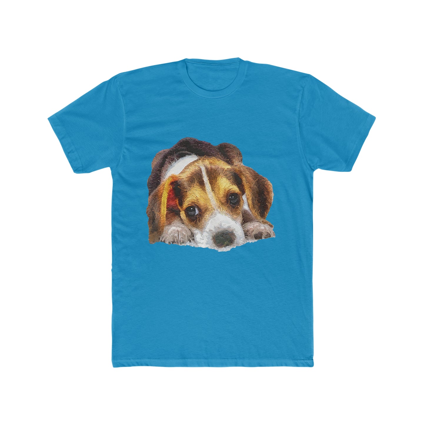 Beagle 'Daisy Mae' Men's Fitted Cotton Crew Tee