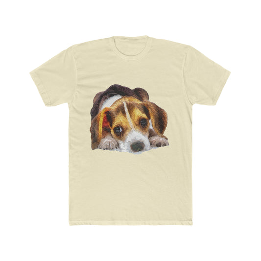 Beagle 'Daisy Mae' Men's Fitted Cotton Crew Tee