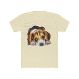 Beagle 'Daisy Mae' --  Men's Fitted Cotton Crew Tee