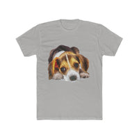 Beagle 'Daisy Mae' --  Men's Fitted Cotton Crew Tee