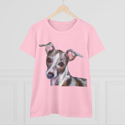 Italian Greyhound 'Lilly' Women's Midweight Cotton Tee