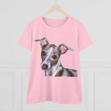 Italian Greyhound 'Lilly' Women's Midweight Cotton Tee