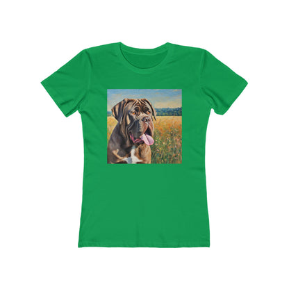 Neopolitan Mastiff Women's Slim Fitted Ringspun Cotton Tee