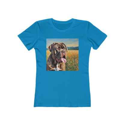 Neopolitan Mastiff Women's Slim Fitted Ringspun Cotton Tee