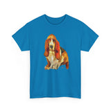 Basset Hound Unisex-Adult Heavy Cotton Tee