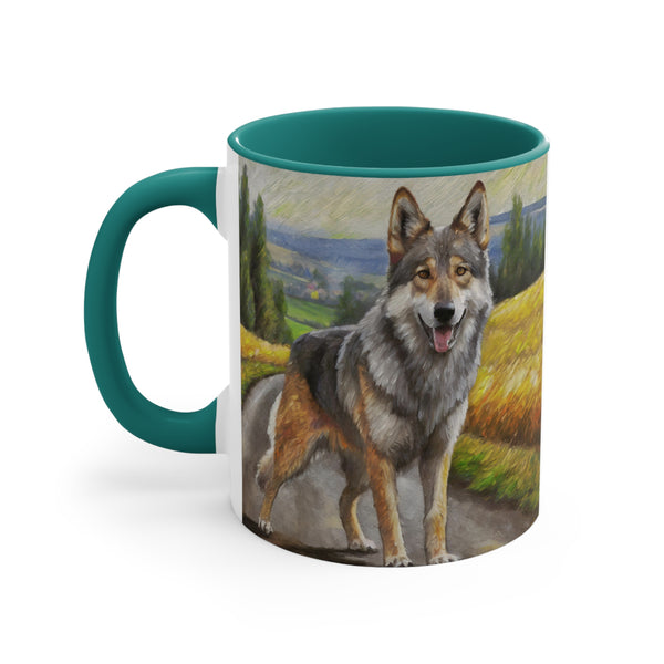 Czechoslovakian Vlcak 'Wolfdog' 11oz Ceramic Accent Mug
