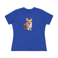 Welsh Corgi Puppy Women's Relaxed Fit Cotton Tee