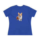 Welsh Corgi Puppy Women's Relaxed Fit Cotton Tee
