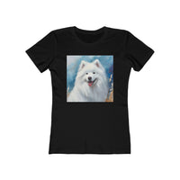 Samoyed Women's Slim Fitted Ringspun Cotton Tee