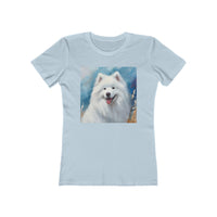 Samoyed Women's Slim Fitted Ringspun Cotton Tee