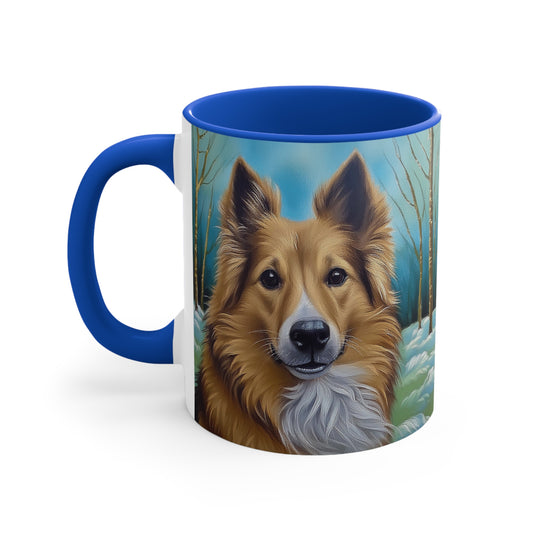 Icelandic Sheepdog 11oz Ceramic Accent Mug