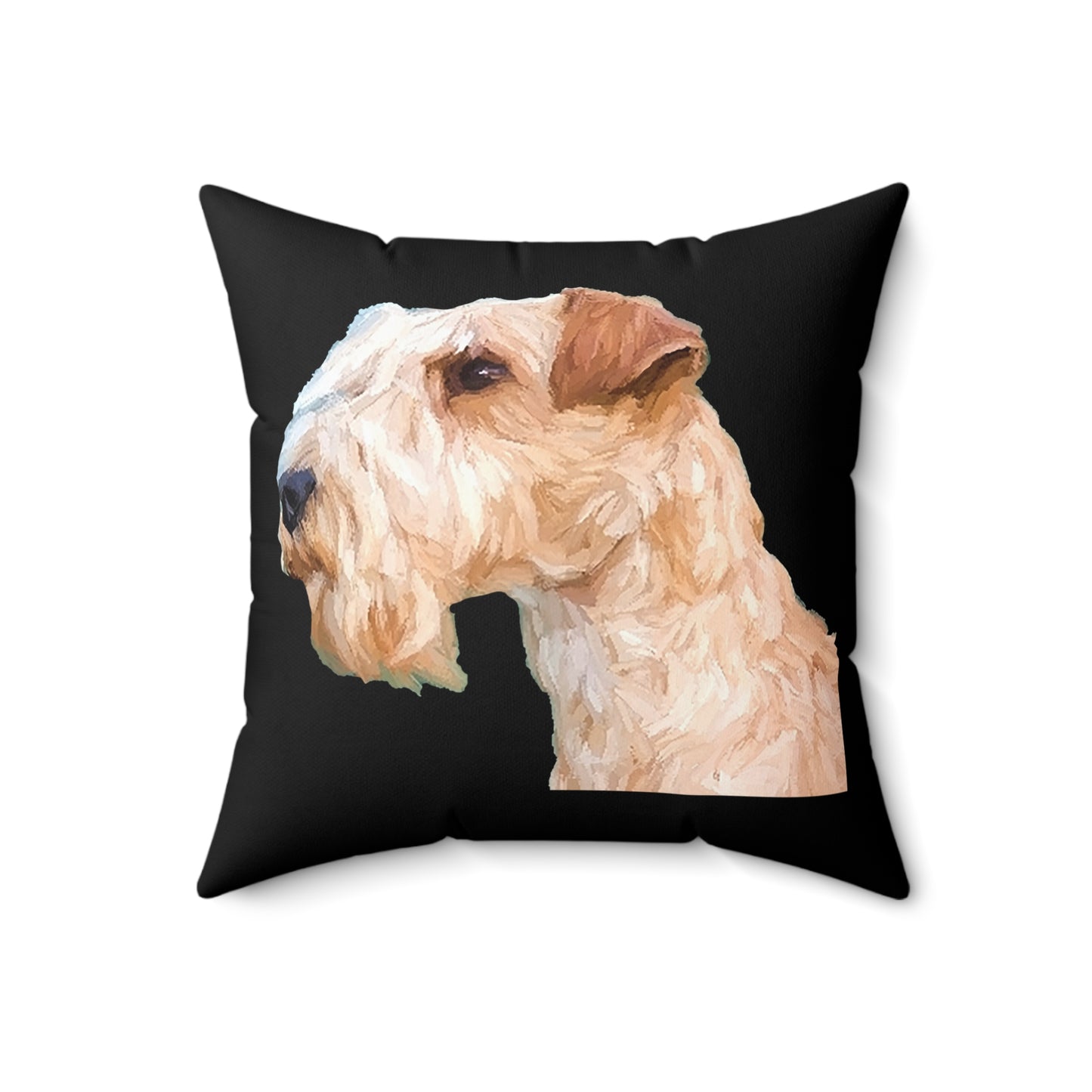 Lakeland Terrier Spun Polyester Throw Pillow