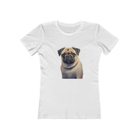 Pug - Women's Slim Fit Ringspun Cotton Tee