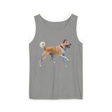 Korean Jindo Unisex Relaxed Fit Garment-Dyed Tank Top