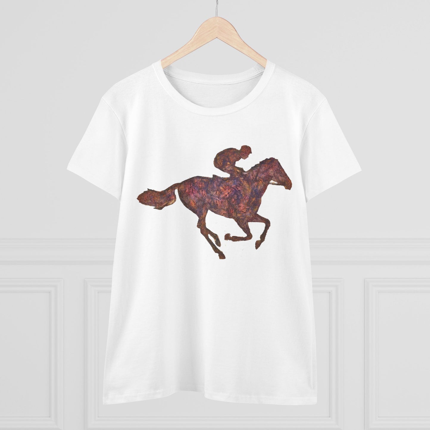 Race Horse Women's Midweight Cotton Tee
