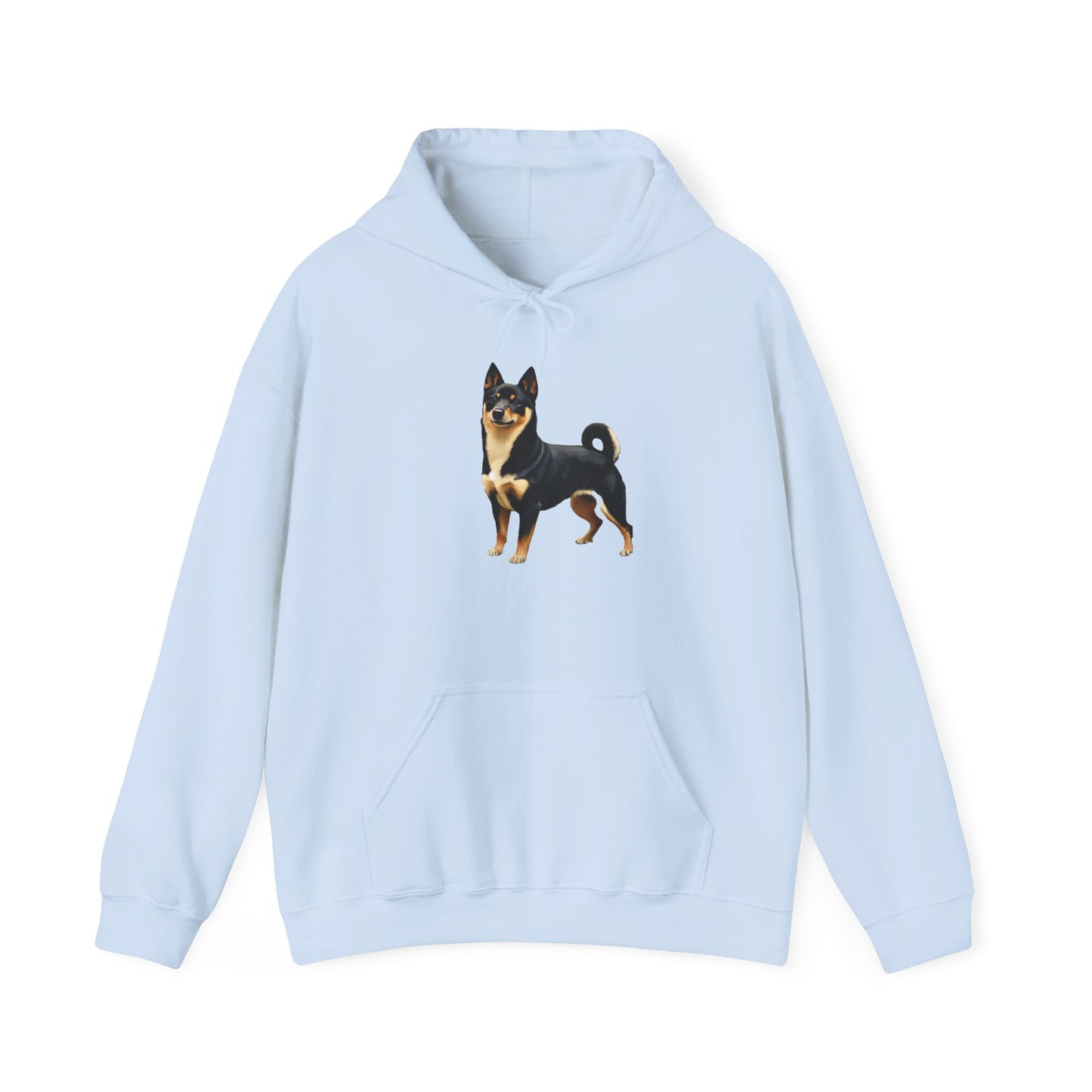 Black & Tan Shiba Inu Unisex 50/50 Hooded Sweatshirt