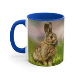 Rabbit 'Clover' Accent Coffee Mug, 11oz